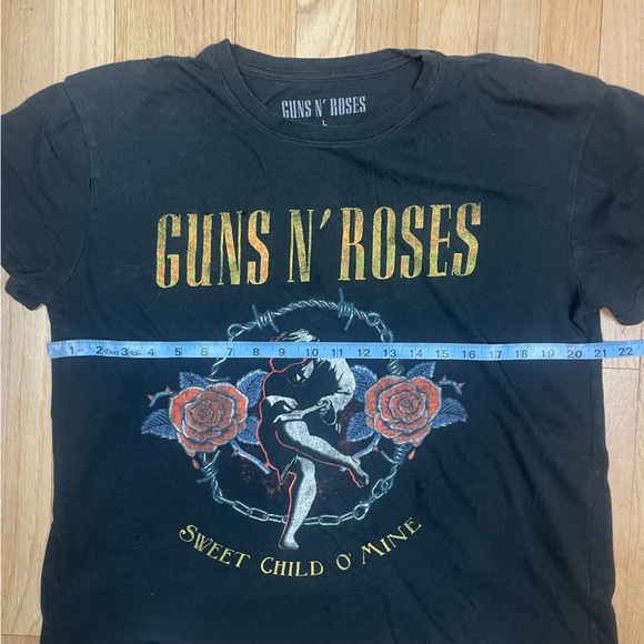 Guns N Roses Tee Large Sweet Child of Mine Rock Band 80s Distressed Baggy Grunge - Picture 3 of 9